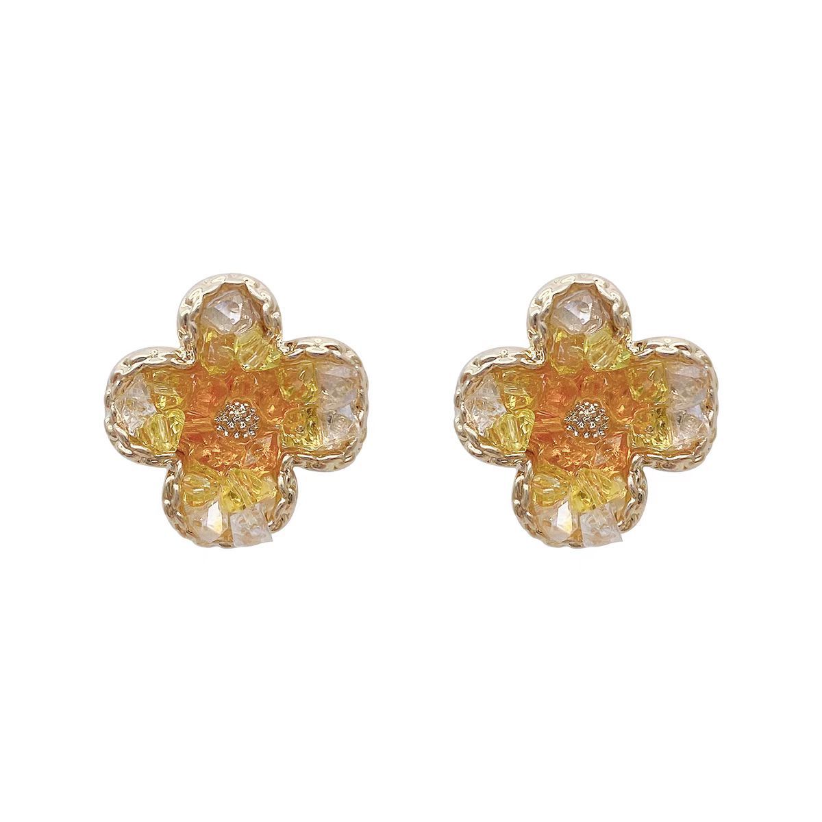 Women's Fashion Jasmine Flower Stud Earrings