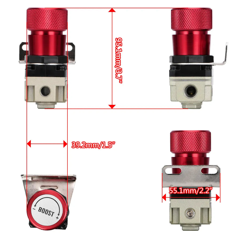 WLR RACING - T2 Universal Adjustable Manual Gauge Turbo Boost Controller 1-150 PSI JDM For SR20DET SR WLR5811