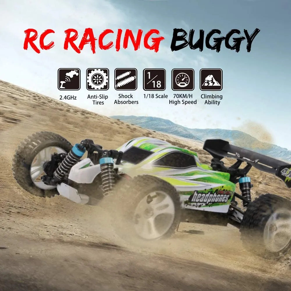 WLtoys 144001 A959 A959-B 1:14 Drifting Car High Speed Competition 70km/h 4WD Metal Chassis 2.4G Electric Off-Road Cars RC Toys