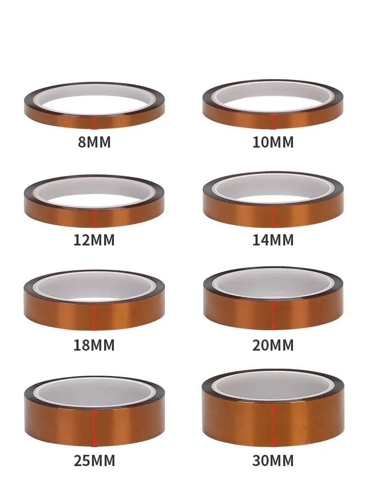 3D Printer Parts High Temperature Resistant Heat BGA Kapton Polyimide Insulating Thermal Insulation Adhesive Tape