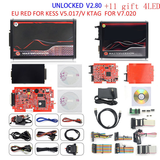 V2.80 KESS Ktag K TAG V7.020 for K-ESS V2.53 V2 V5.017 SW V2.25 v2.80 2.53 Master ECU Chip Tuning Tool for K-TAG 7.020 Kess