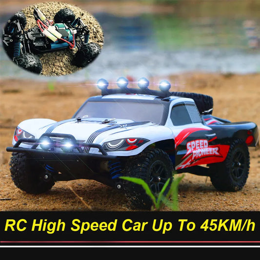 Toy RC Remote Control Car 4WD 45km/h Full Proportion High Speed Drift Monster Truck Buggy Off-Road Electronic Toy Christmas Gift