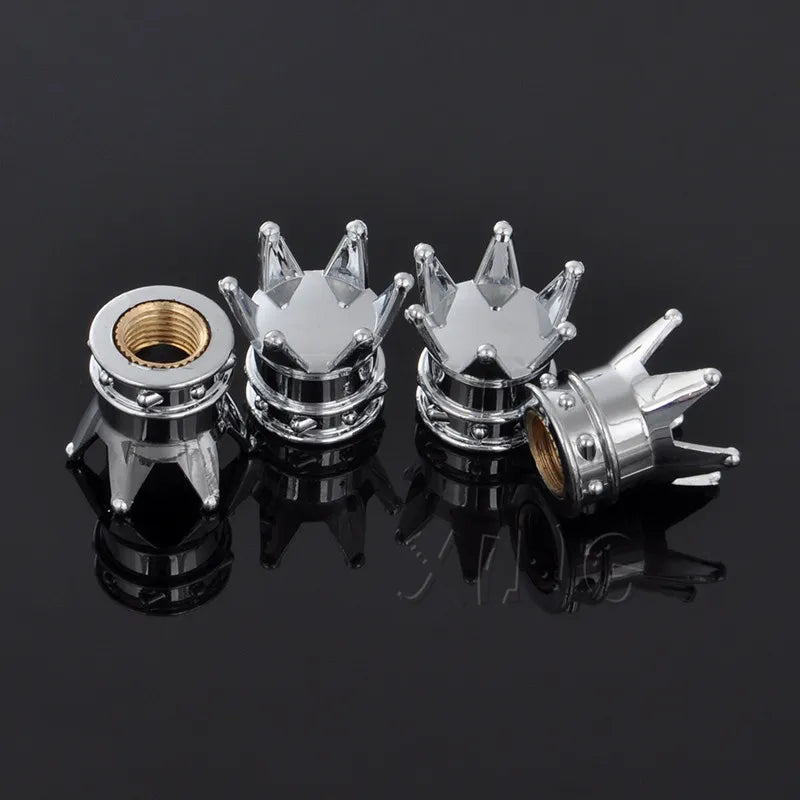 Universal Wheel Tire Valve Caps Car Motorcycle Bicycle Air Cover Auto Airtight Stems Cover For BMW VW Audi Nissan Crown Styling