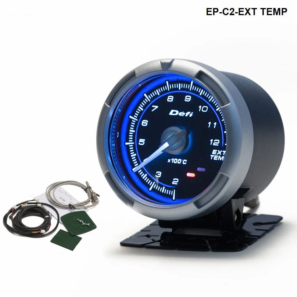 2" 52mm 7 Color LED Smoke Face Car Auto Bar Turbo Boost Gauge Meter With Sensor and Holder AD-GA52BOOSTBAR