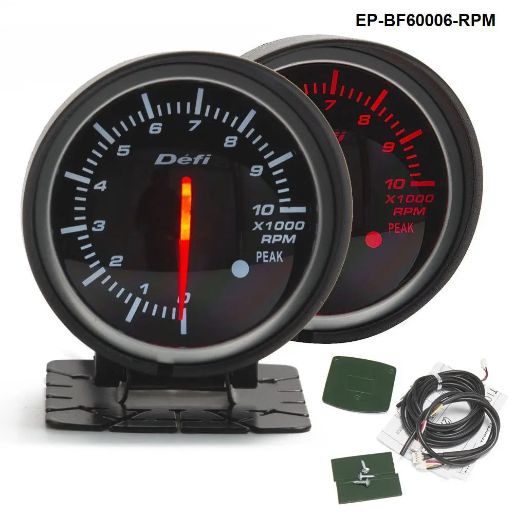 2" 52mm 7 Color LED Smoke Face Car Auto Bar Turbo Boost Gauge Meter With Sensor and Holder AD-GA52BOOSTBAR