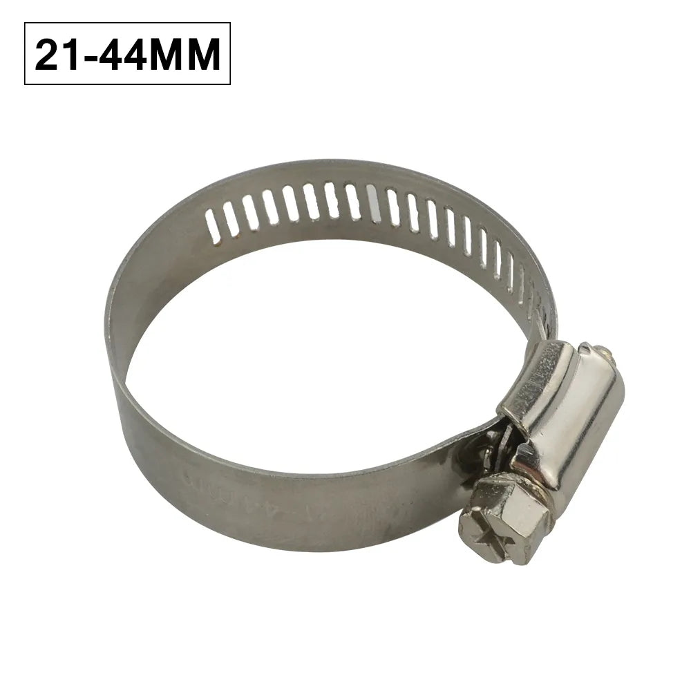 10PC 14-27MM/21-44MM Unversal Exhaust Turbo Adjustable Hose Clamp 201 Stainless Steel Turbo Exhaust Intercooler Silicone Coupler