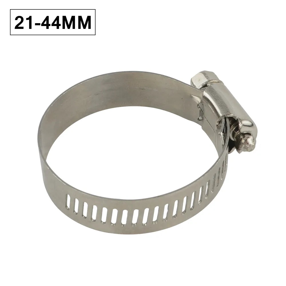 10PC 14-27MM/21-44MM Unversal Exhaust Turbo Adjustable Hose Clamp 201 Stainless Steel Turbo Exhaust Intercooler Silicone Coupler