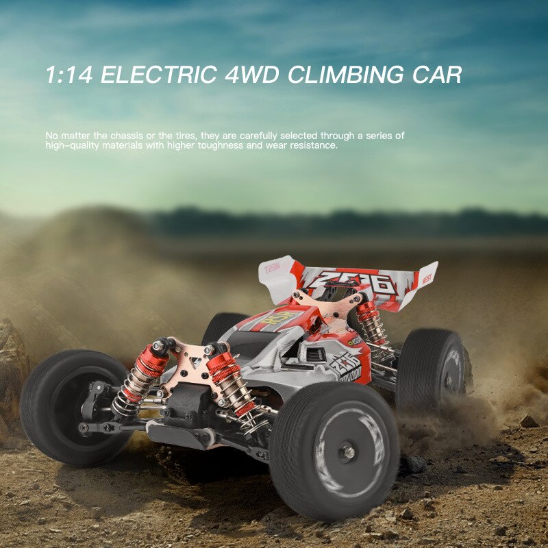 WLtoys 144001 A959 A959-B 1:14 Drifting Car High Speed Competition 70km/h 4WD Metal Chassis 2.4G Electric Off-Road Cars RC Toys