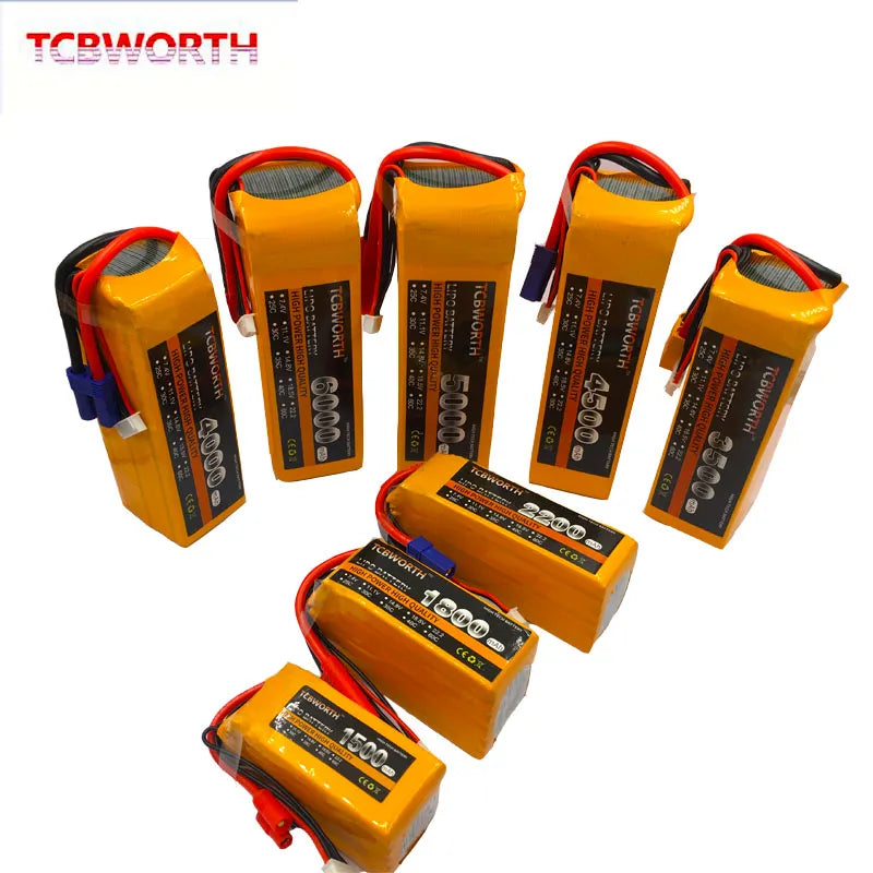 22.2V RC Airplane LiPo Battery 6S 3500mAh 4000mAh 4500mAh 5000mAh 5200mAh6000mAh 30C 40C 60C For RC Helicopter Drone Car 6S AKKU