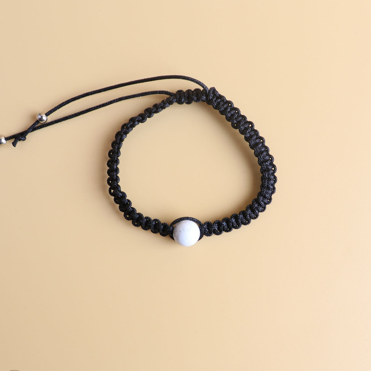 White Turquoise Black Frosted Carrying Strap Personalized Simple Bracelet