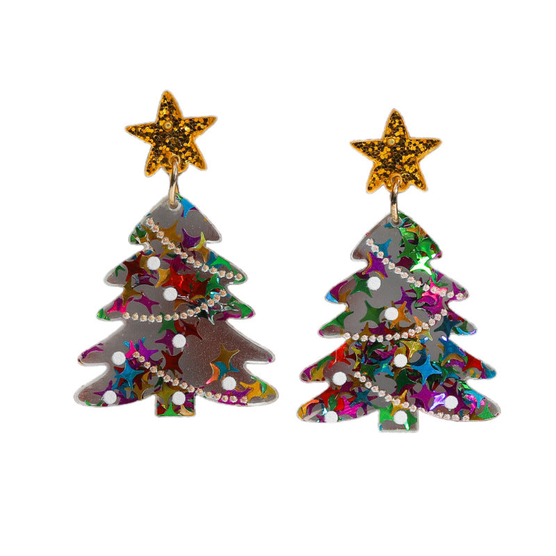 Christmas Sweet Cartoon Design Bell Earrings