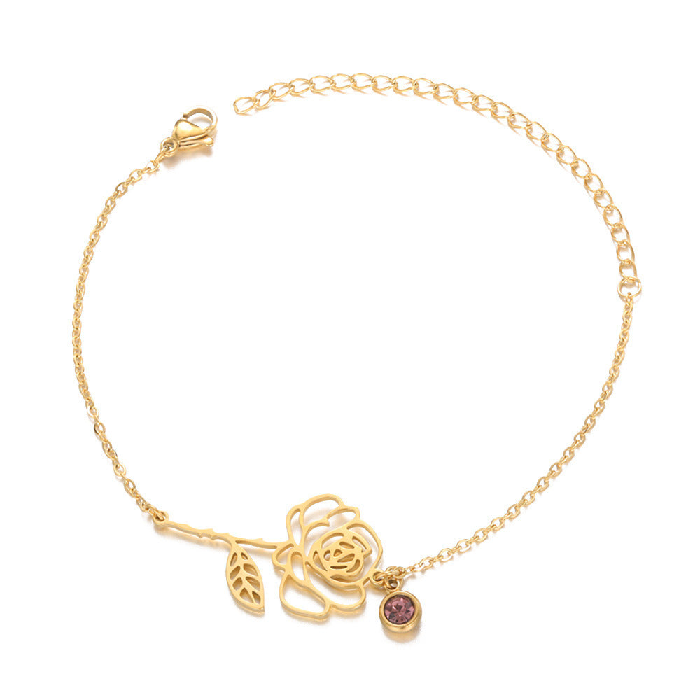 December Flower Bracelet Women's All-match