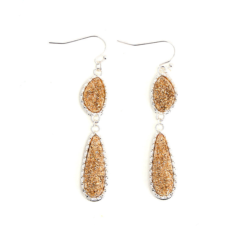 Sweet Personality Irregular Long Water Drops Earrings