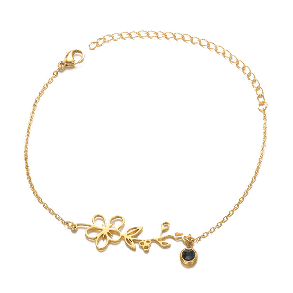 December Flower Bracelet Women's All-match