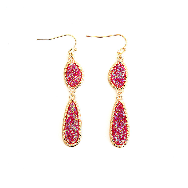 Sweet Personality Irregular Long Water Drops Earrings