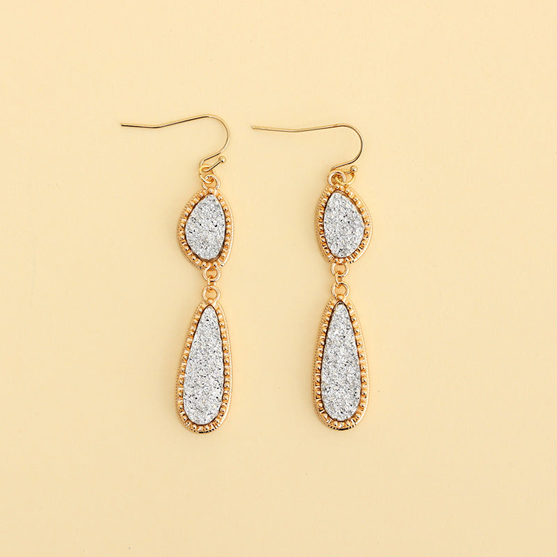 Sweet Personality Irregular Long Water Drops Earrings