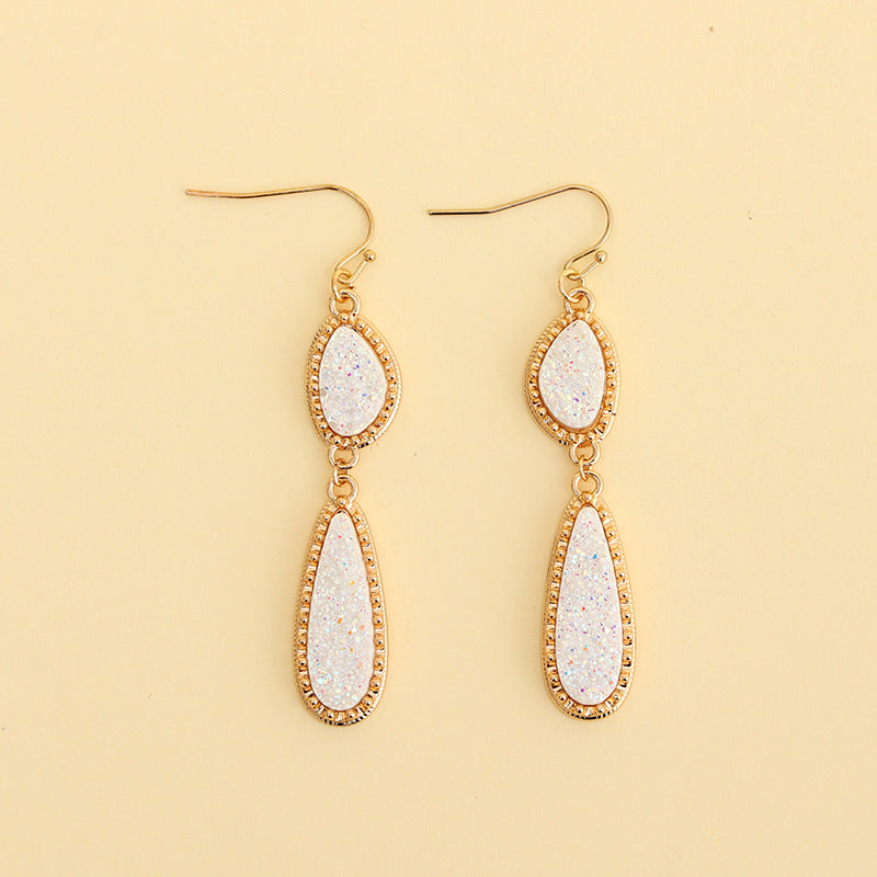 Sweet Personality Irregular Long Water Drops Earrings