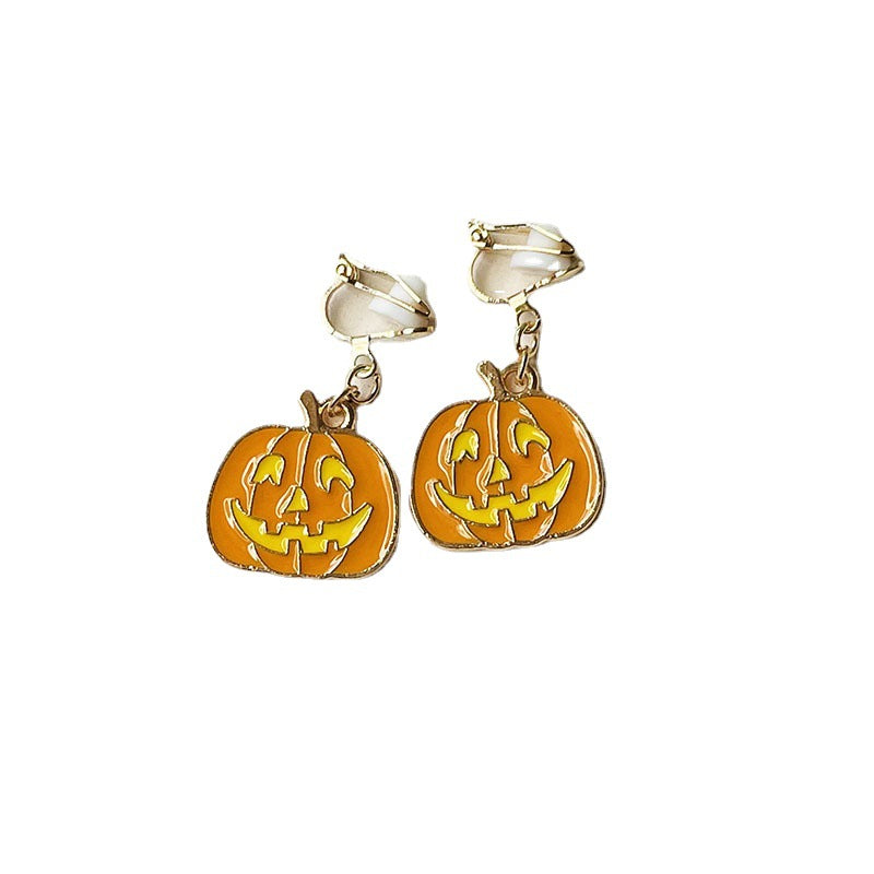 Ear Clip Pumpkin Head Eardrops