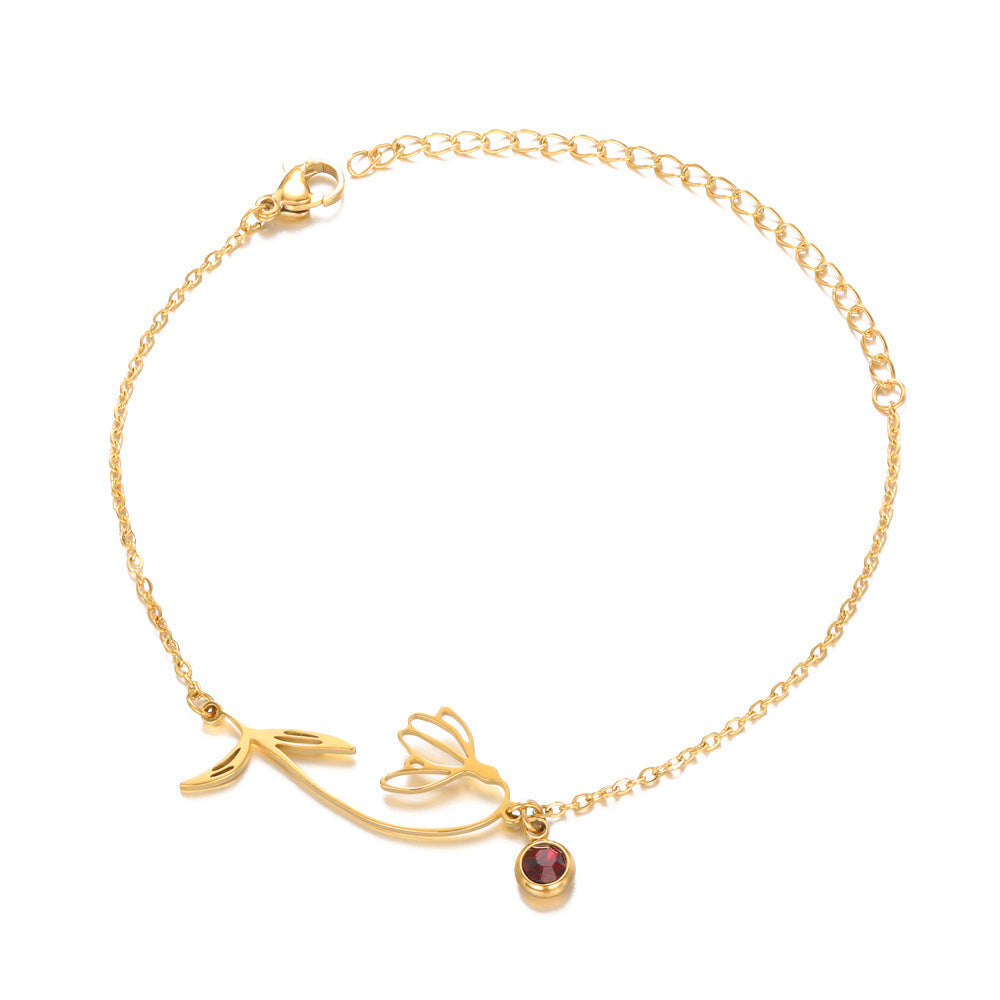 December Flower Bracelet Women's All-match