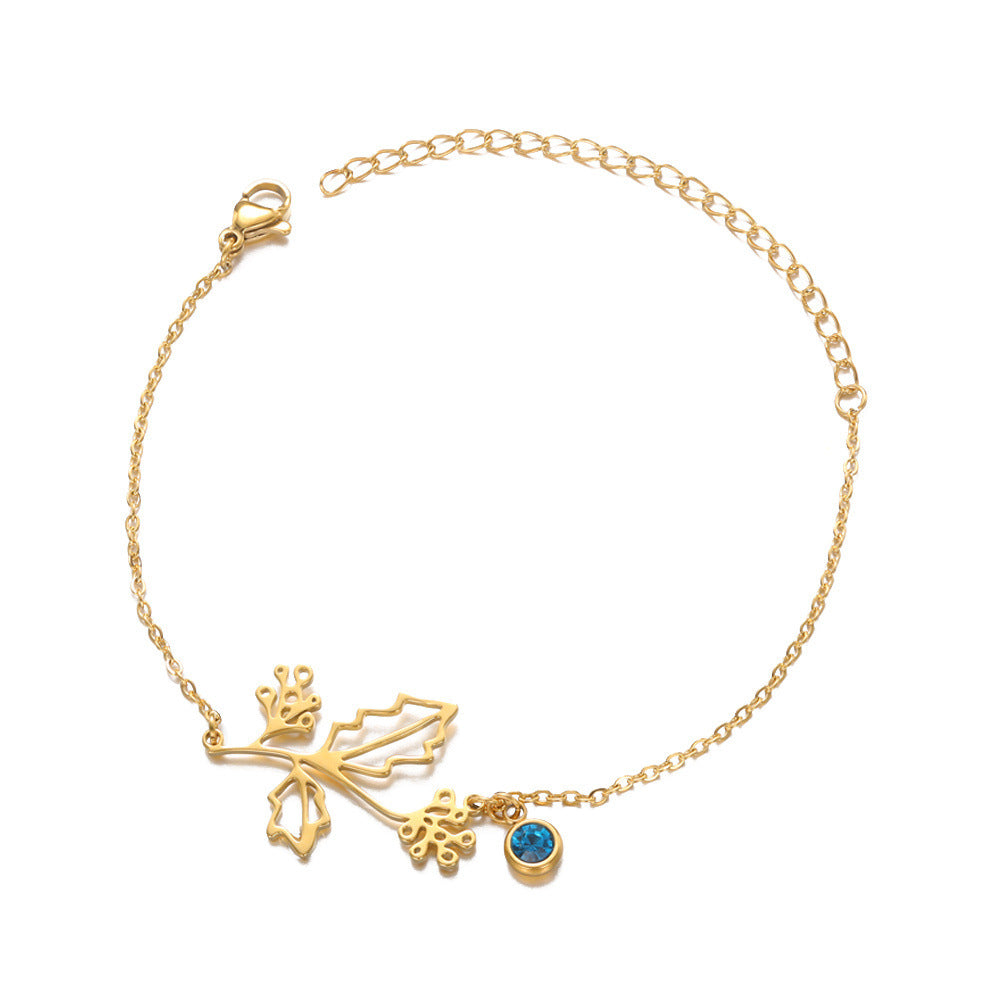 December Flower Bracelet Women's All-match