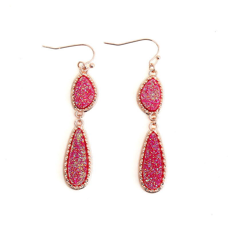 Sweet Personality Irregular Long Water Drops Earrings