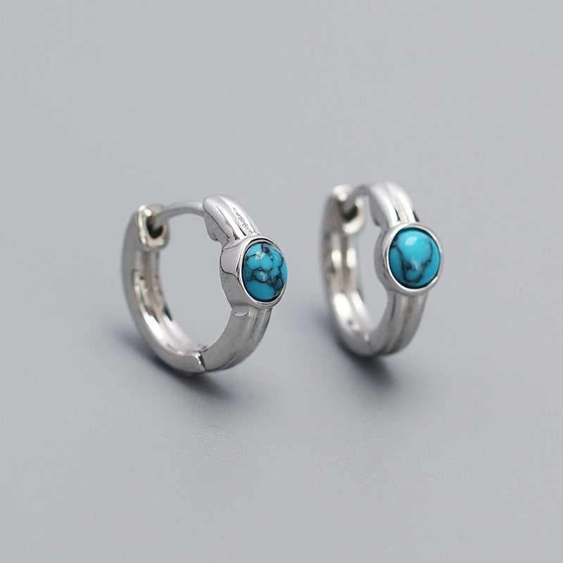 Synthetic Turquoise Earrings Personalized Earrings Women