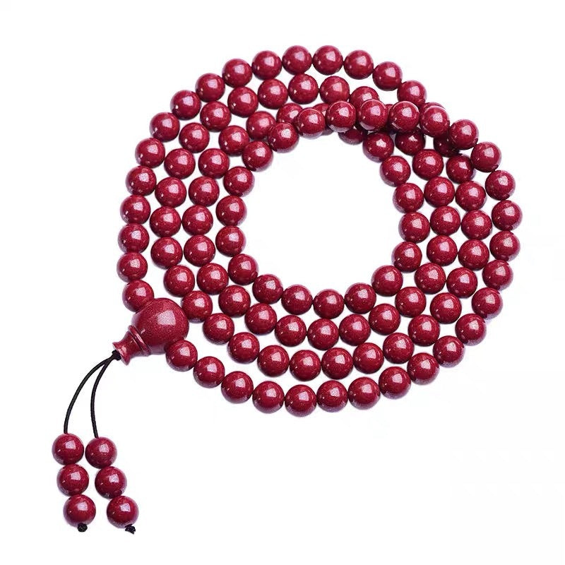 Cinnabar 108 Beads Bracelet Multi-ring Multi-layer