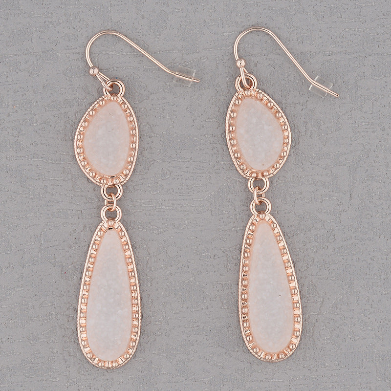 Sweet Personality Irregular Long Water Drops Earrings