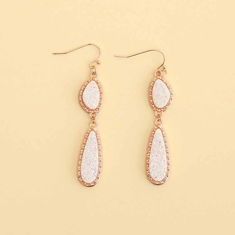 Sweet Personality Irregular Long Water Drops Earrings