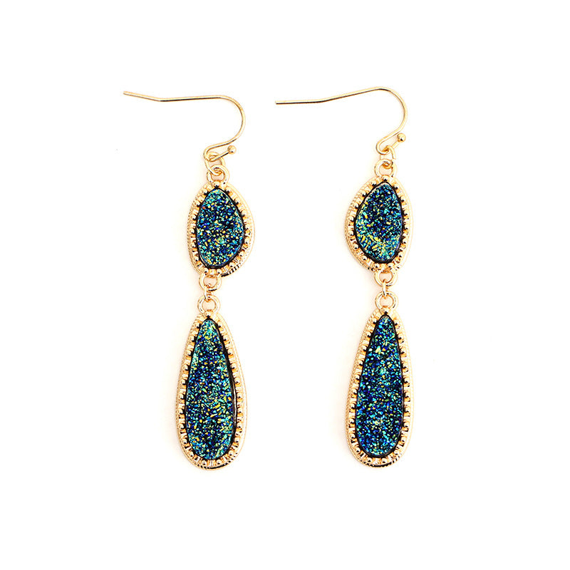 Sweet Personality Irregular Long Water Drops Earrings