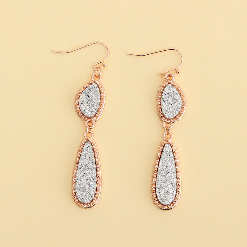 Sweet Personality Irregular Long Water Drops Earrings