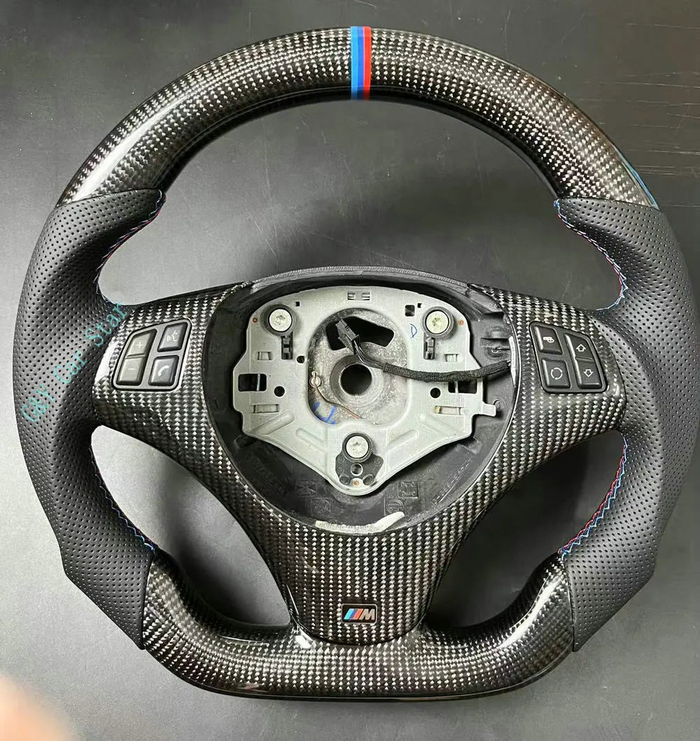 Customized 100% Real Carbon Fiber Car Steering Wheel For BMW 3 Series E82 E84 E87 E90 E92 E93