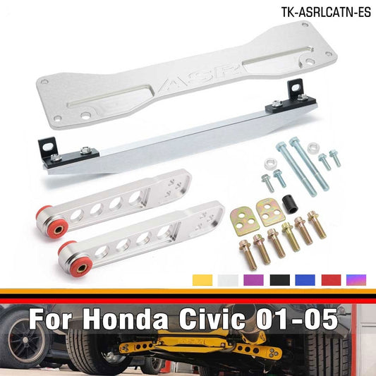 Rear Subframe Brace + Tie Bar + Rear Lower Control Arm For Honda Civic Si 01-05 ES EM EP3 TK-ASRLCATN-ES