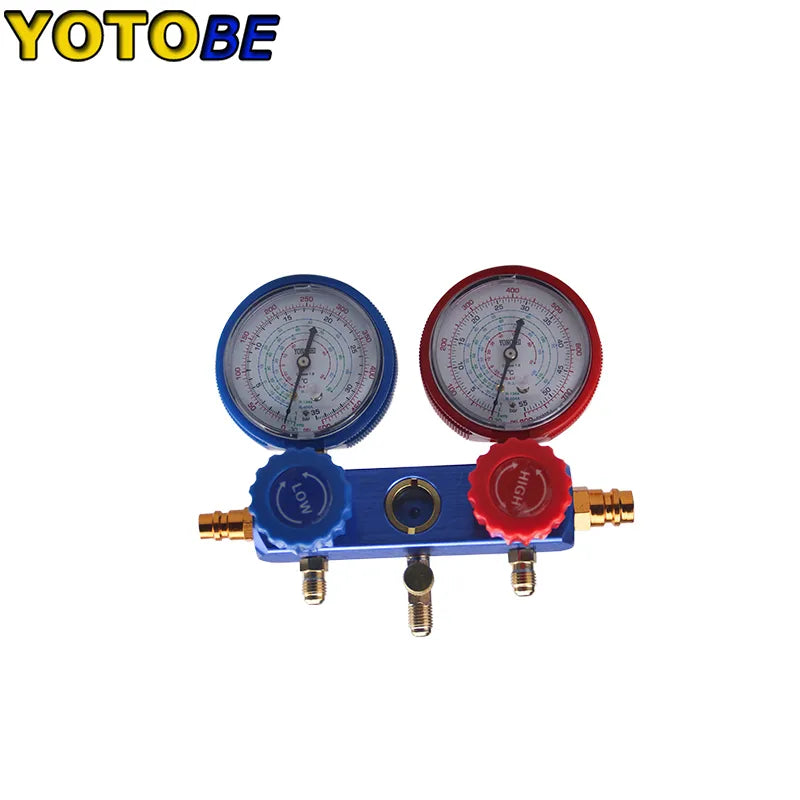 Refrigeration Air Conditioning Manifold Gauge Maintenence Tools 3000PSI Max Explosion Pressure R134A R12 R22 R404A Car Set