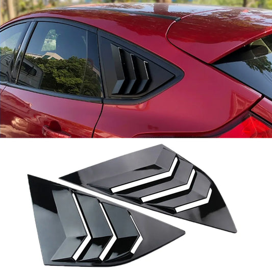 Car Window Louver Rear Side Vent Cover For Ford Focus ST RS MK3 2012-2018 Hatchback Style Accessories