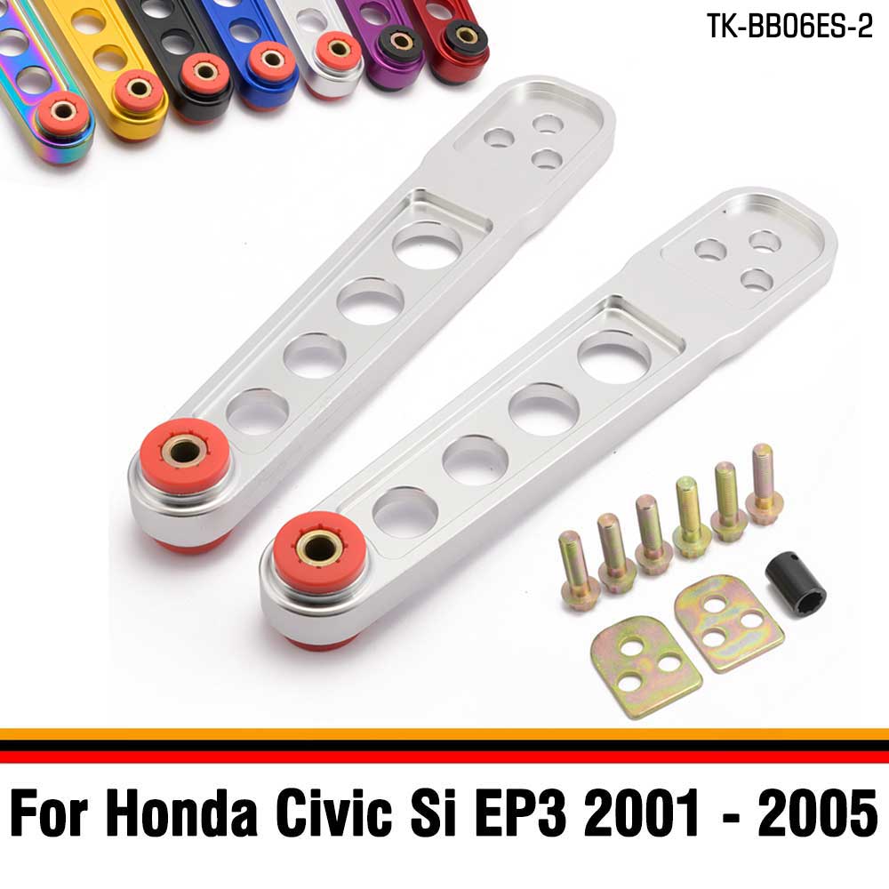 Rear Subframe Brace + Tie Bar + Rear Lower Control Arm For Honda Civic Si 01-05 ES EM EP3 TK-ASRLCATN-ES