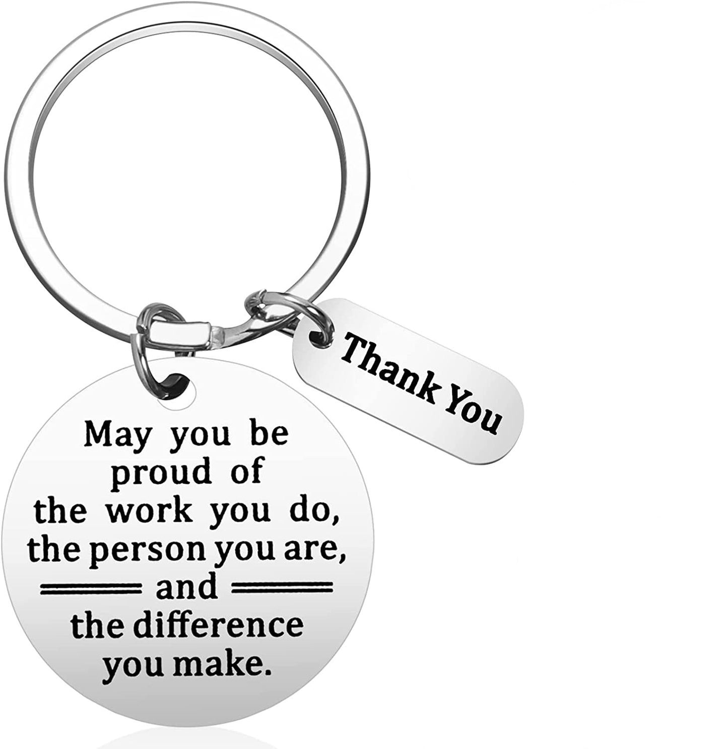 Stainless Steel Key Ring Encourage And Thank Colleagues For Their Friendship Gifts