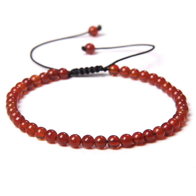 Fashion Personality 4mm Beading Bracelet Weaving