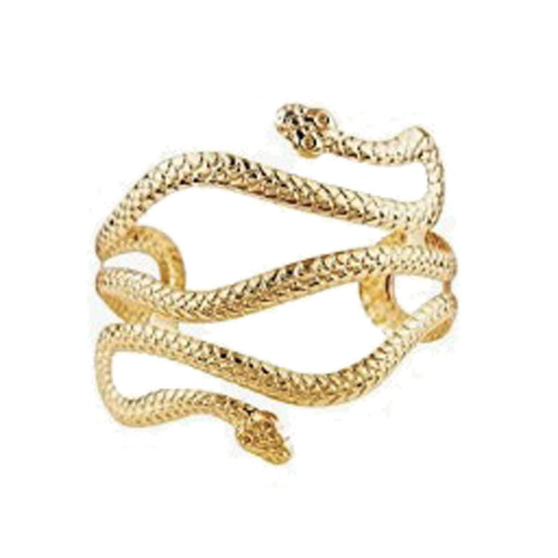 Creative Exaggerating Geometric Metal Serpentine Adjustable Bracelet For Women