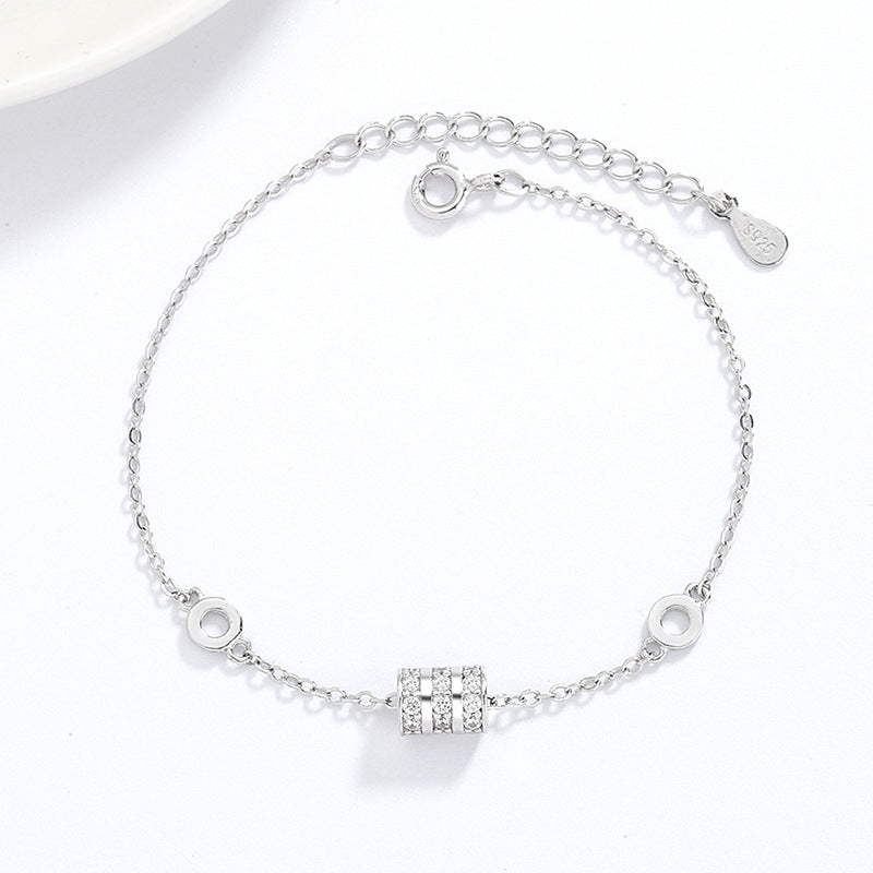 Sterling Silver S925 Small Waist Bracelet For Women