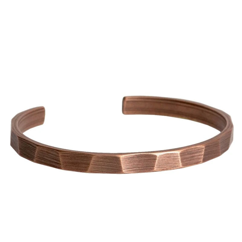 Stainless Steel Pure Copper Handmade Metal Bracelet