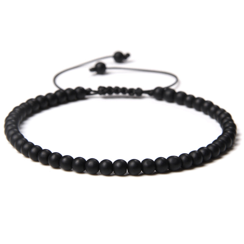 Fashion Personality 4mm Beading Bracelet Weaving