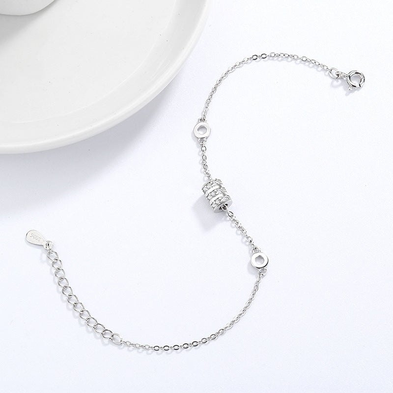 Sterling Silver S925 Small Waist Bracelet For Women