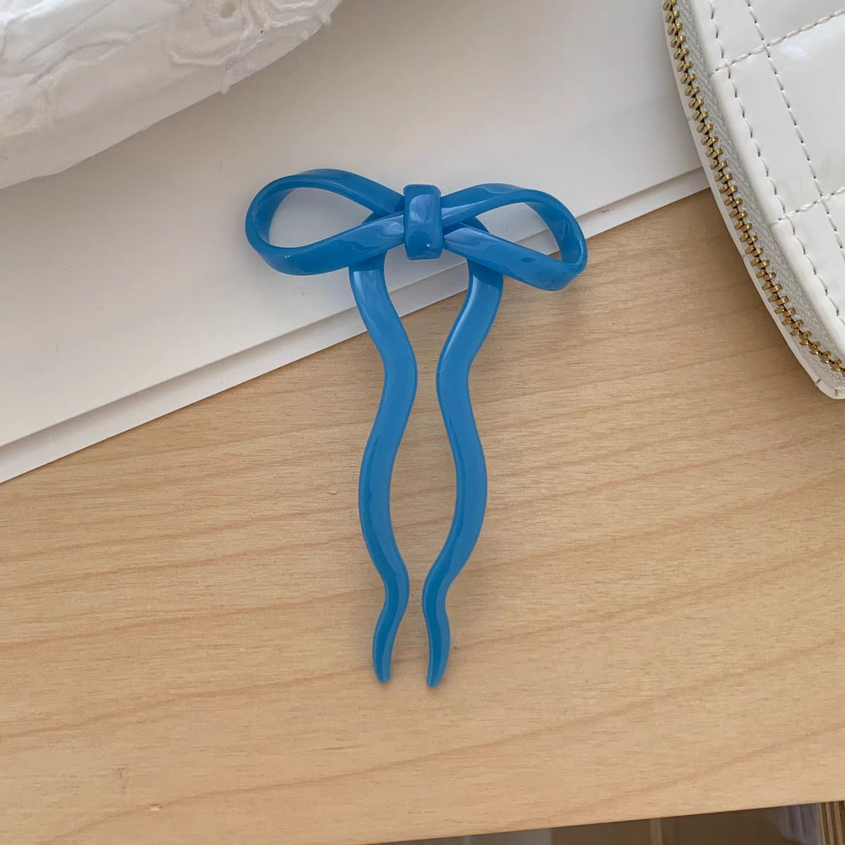 Simple Bow New Chinese Style U-shaped Hairpin