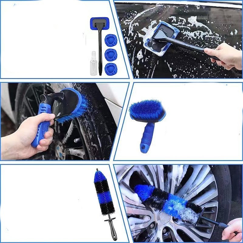 Tire Brush Car Supplies Cleaning Suit