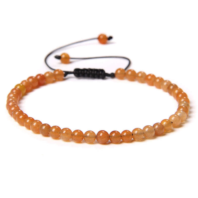 Fashion Personality 4mm Beading Bracelet Weaving