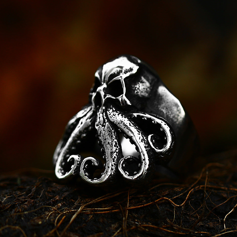 European And American Punk Retro Skull Ring