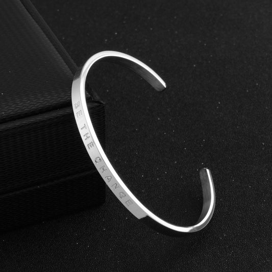 Titanium Steel Open-end BETHECHANGE Fashion Bracelet