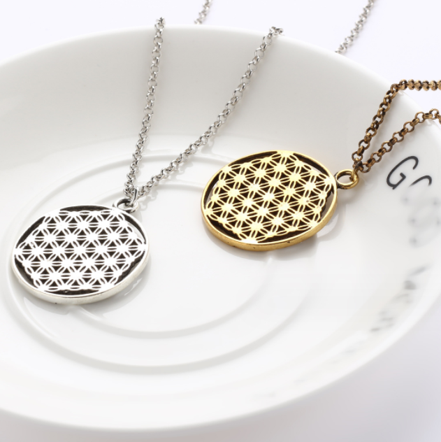 Geometric Necklace Alloy Jewelry Pendant