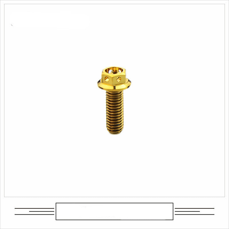 EFsolid Titanium Alloy Flange Head Screw Head Floor Empty Motorcycle Modified Screw